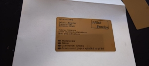 Obrázek Kartička zlatá - gravírování na přání
